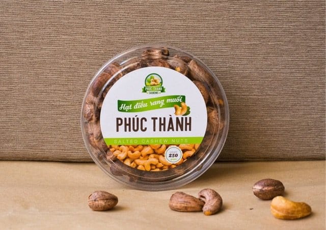 Bí quyết thiết kế tem hạt điều rang muối thu hút