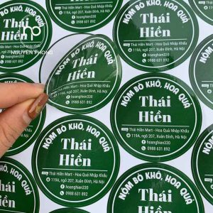 In Tem Nhãn Thực Phẩm